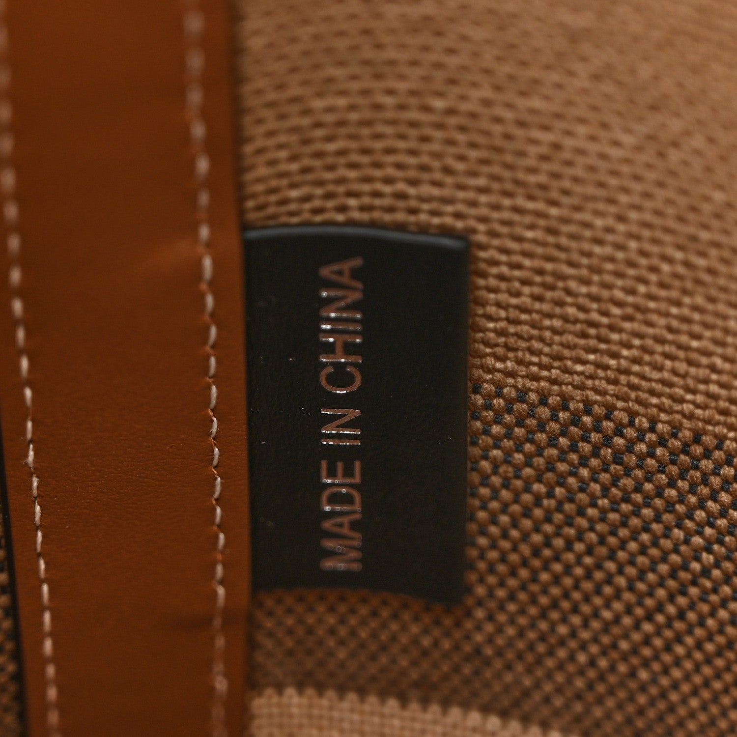 Burberry Giant Check Canvas Small Bucket Bag Taupe Brown 7 of 11
