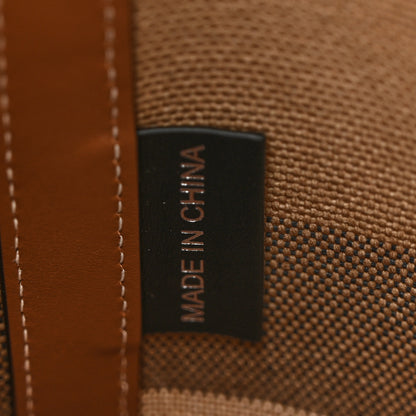 Burberry Giant Check Canvas Small Bucket Bag Taupe Brown 7 of 11