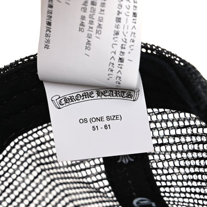 Chrome Hearts Cotton Mesh Triple Cross Cemetery CH Trucker Hat Black White 8 of 8