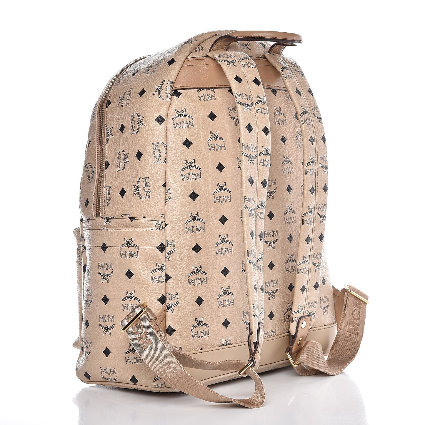 Visetos Medium Studded Stark Backpack Beige