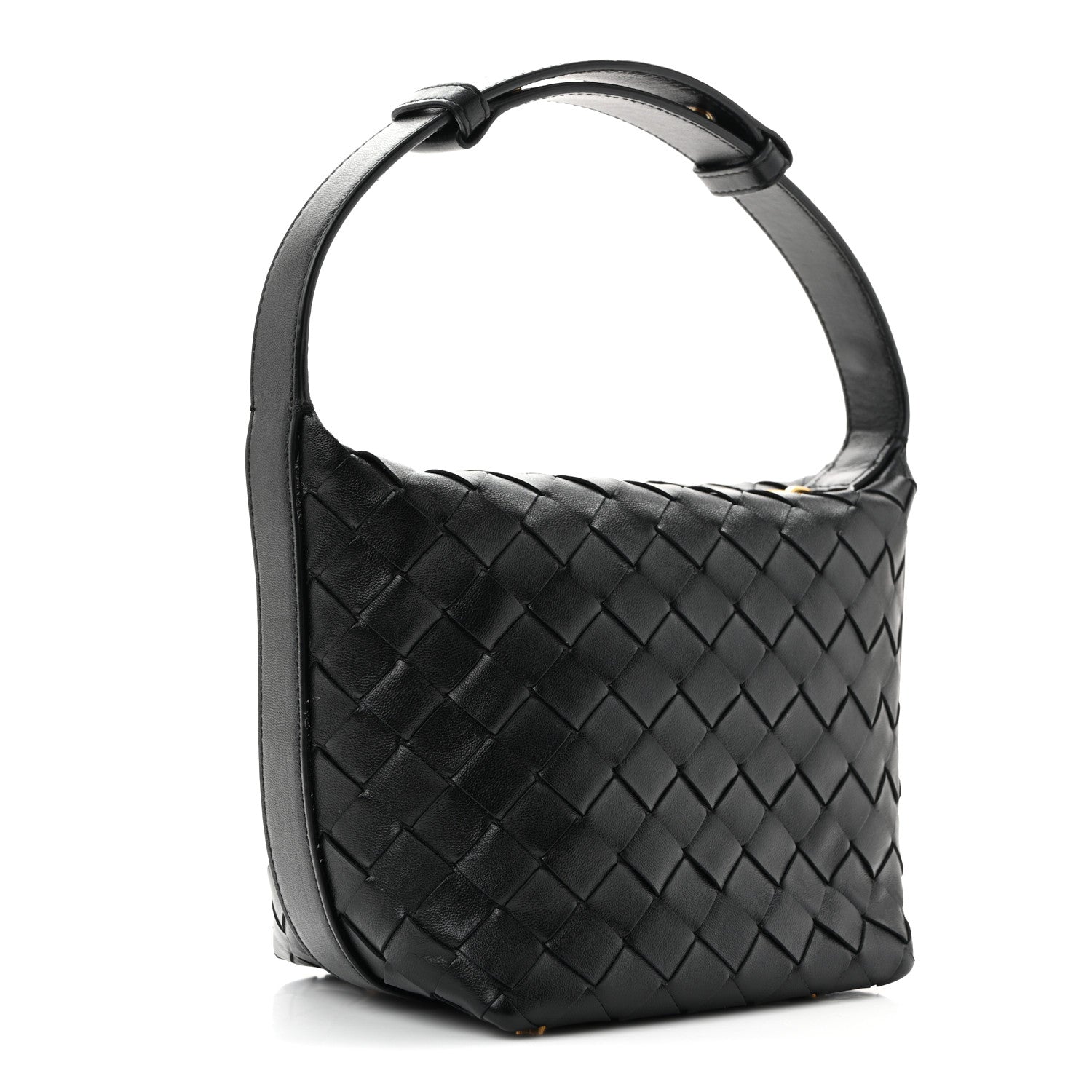 Bottega Veneta Calfskin Nappa Intrecciato Candy Wallace Black 3 of 11