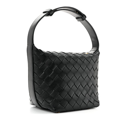 Bottega Veneta Calfskin Nappa Intrecciato Candy Wallace Black 3 of 11