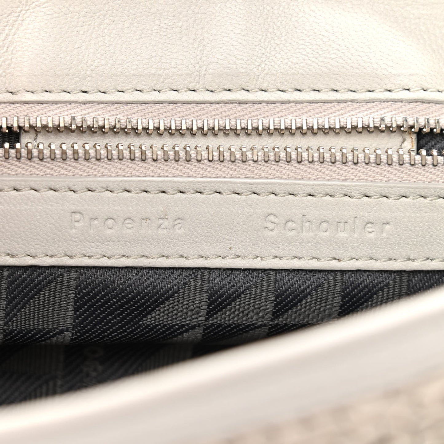 Lambskin Woven Tiny PS1 Satchel Ivory