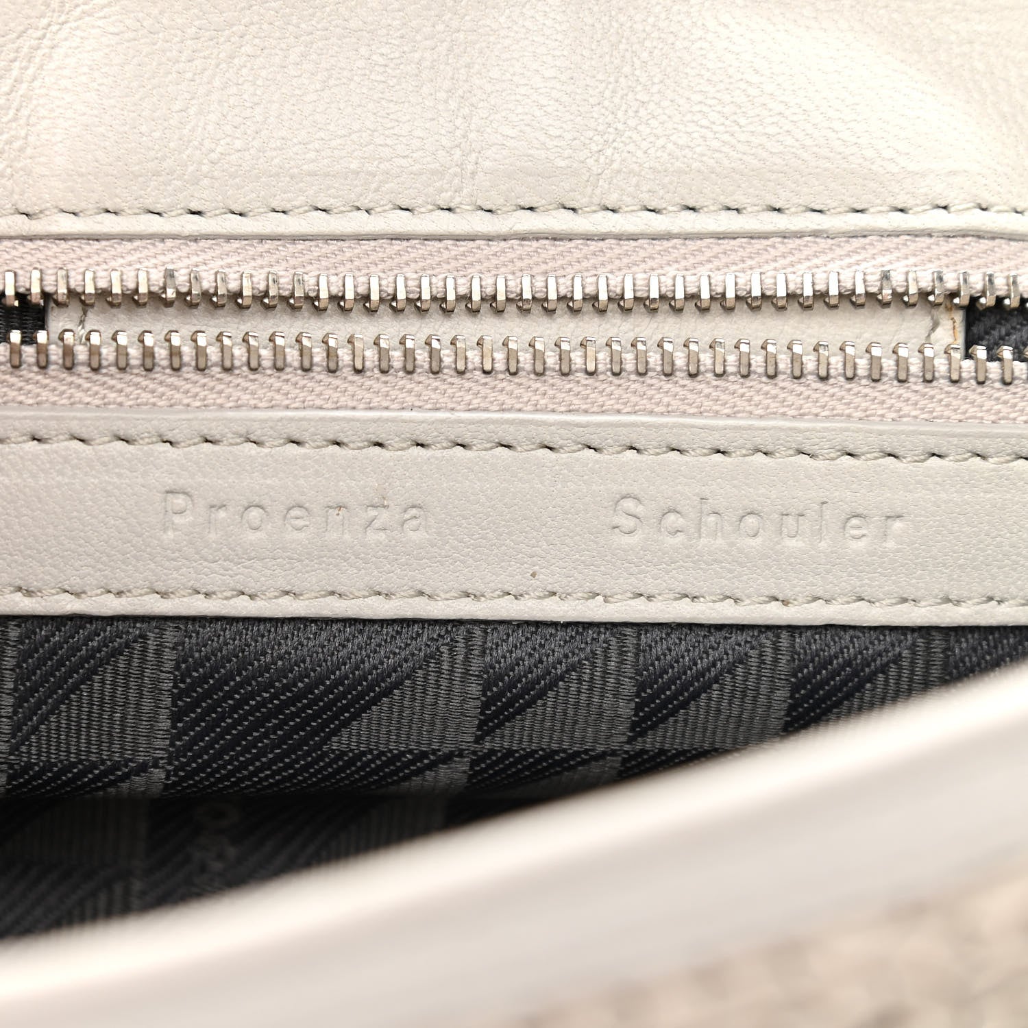 Proenza Schouler Lambskin Woven Tiny PS1 Satchel Ivory 6 of 12