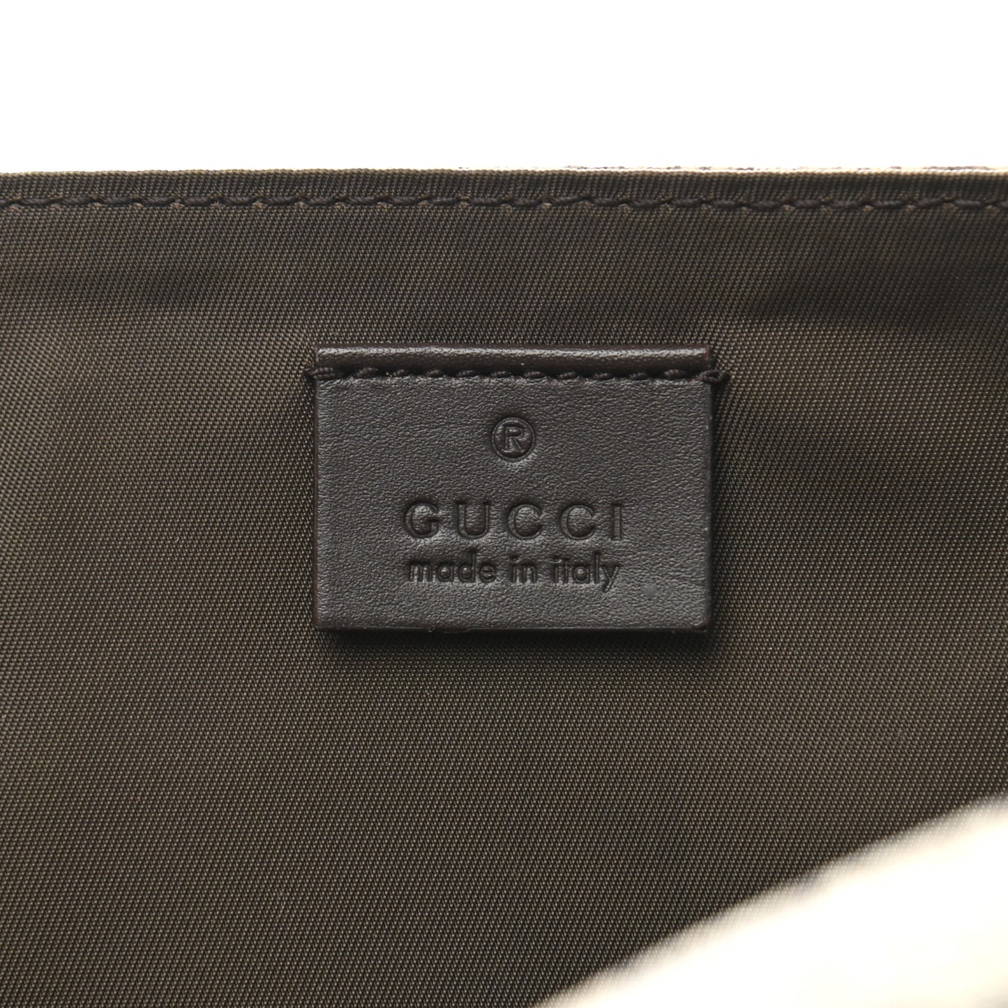GG Plus Monogram Messenger Diaper Bag Dark Brown