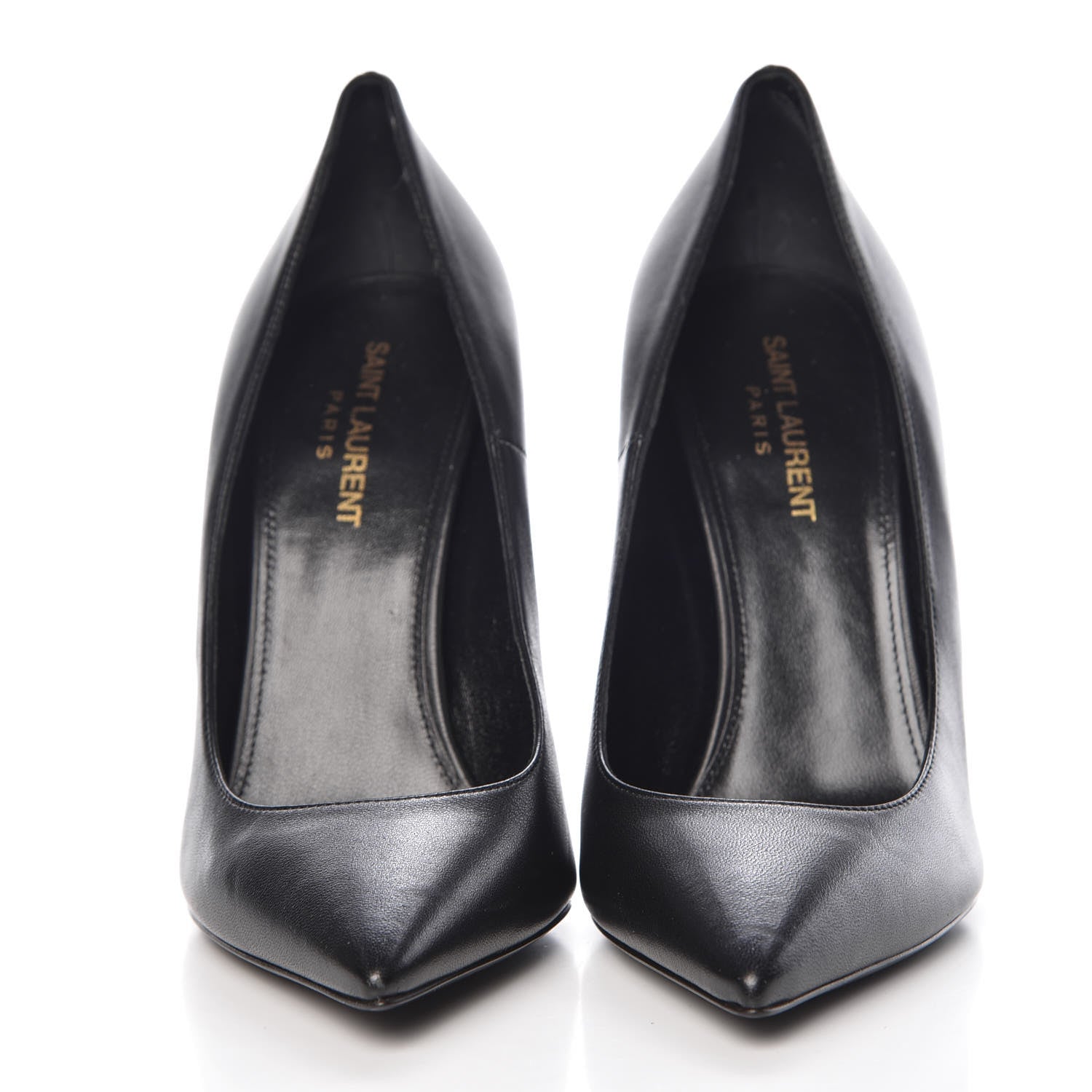 Saint Laurent Calfskin Opyum 100 Pumps 39 Black 2 of 10