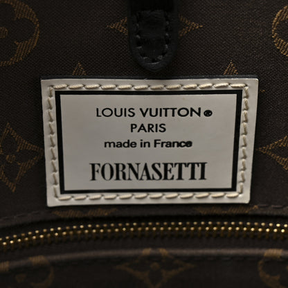 Louis Vuitton X FORNASETTI Calfskin Architettura Onthego MM Black White 6 of 17