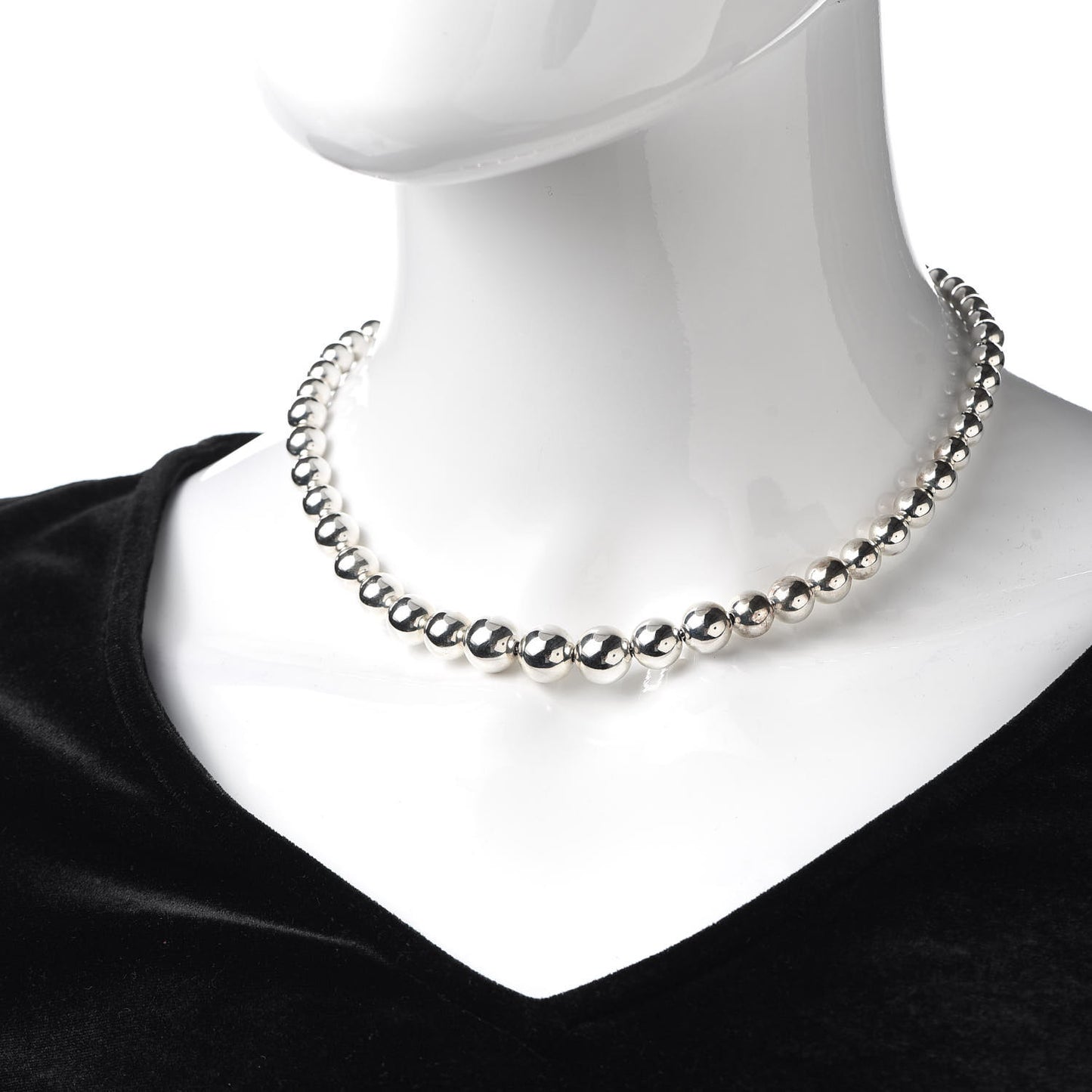 Sterling Silver HardWear Graduated Ball Necklace