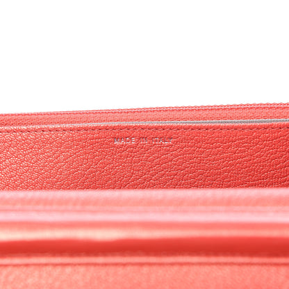 Chanel Metallic Goatskin Double Stitch Wallet On Chain WOC Orange 6 of 10