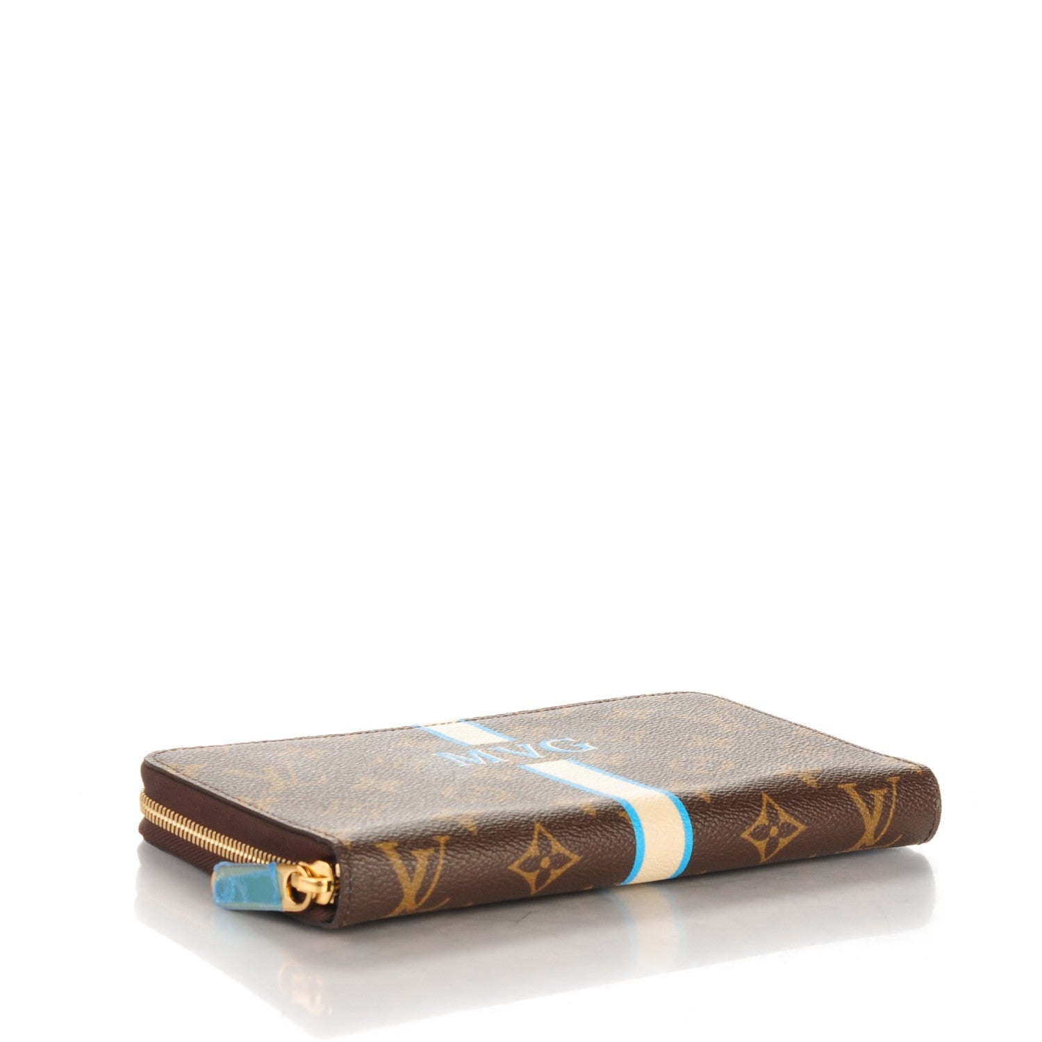 Louis Vuitton Monogram My LV Heritage Zippy Organizer Wallet Ivory Blue Clair 4 of 8