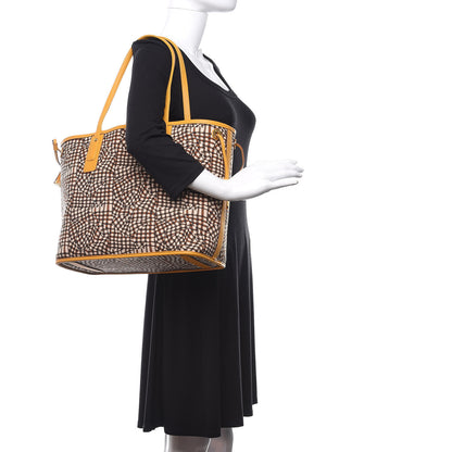 MCM Visetos Medium Liz Reversible Shopper Tote Cognac Yellow 2 of 21
