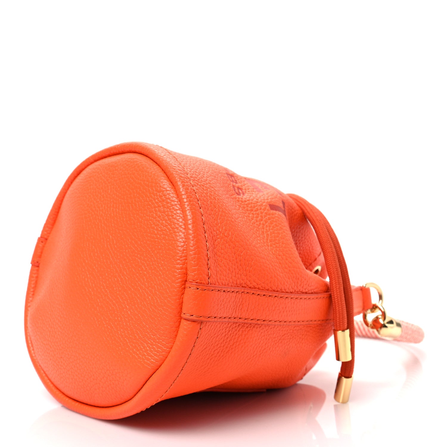 Marc Jacobs Grained Calfskin The Bucket Bag Orange 8 of 8