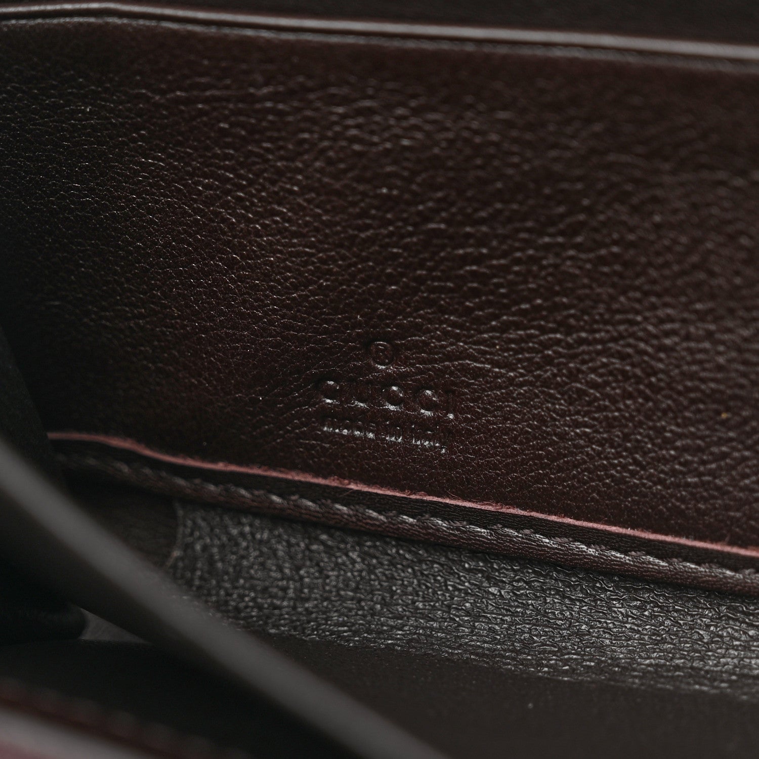 Gucci Guccissima Sukey Zip Around Wallet Dark Brown 6 of 7