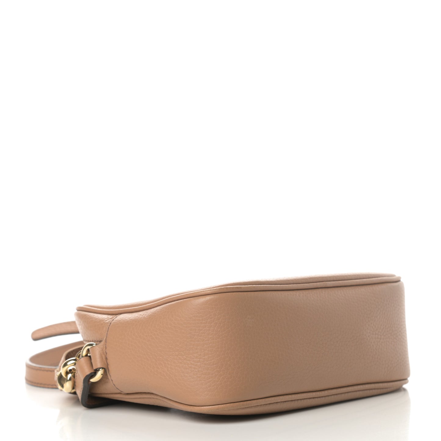Pebbled Calfskin Small Soho Disco Bag Camelia