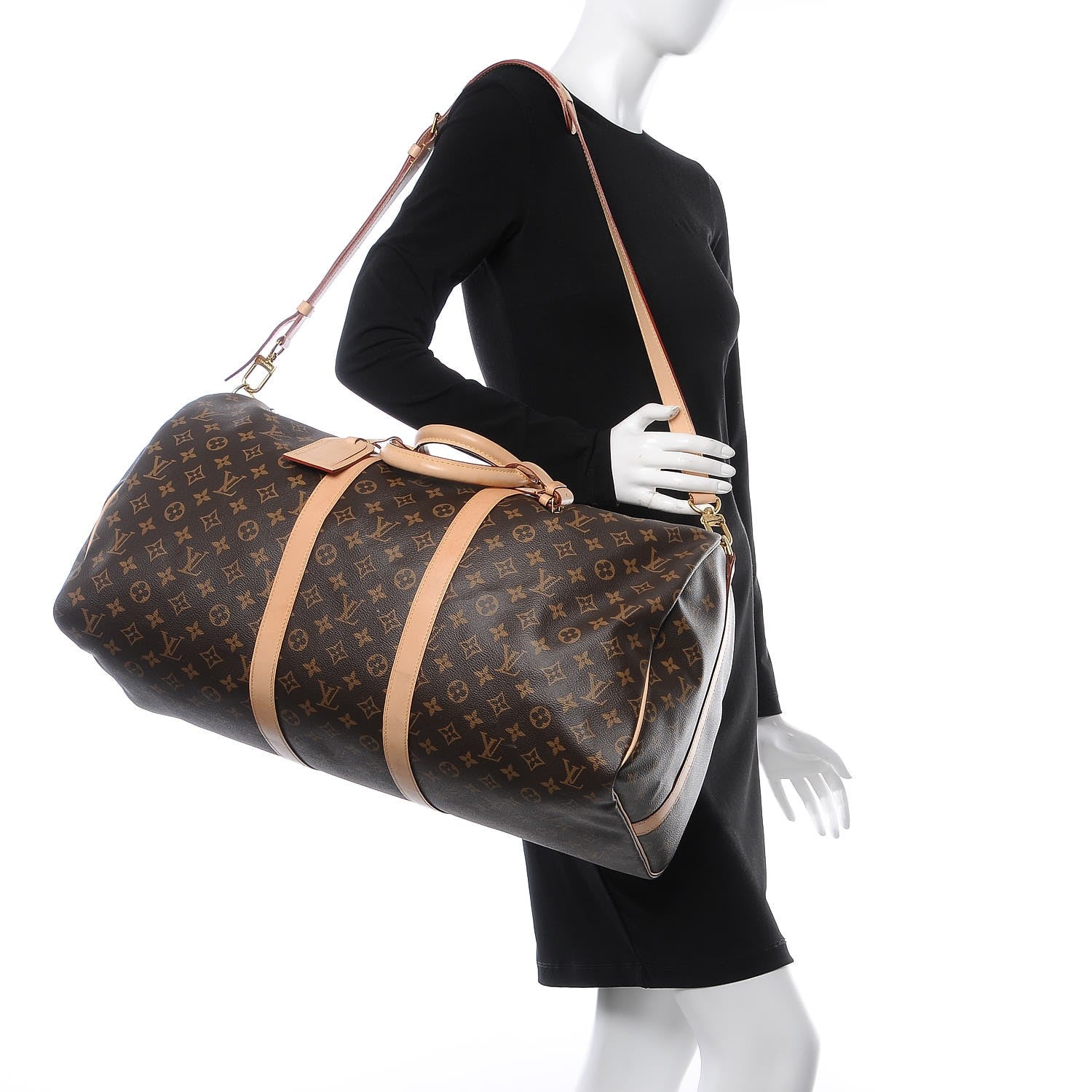 Louis Vuitton Monogram Keepall Bandouliere 55 3 of 13