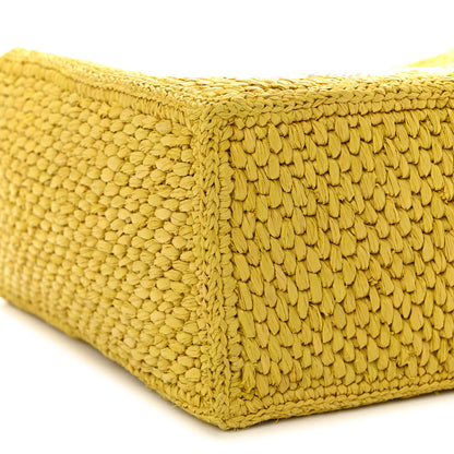 Loewe X PAULA'S IBIZA Raffia Font Tote Ochre 8 of 10