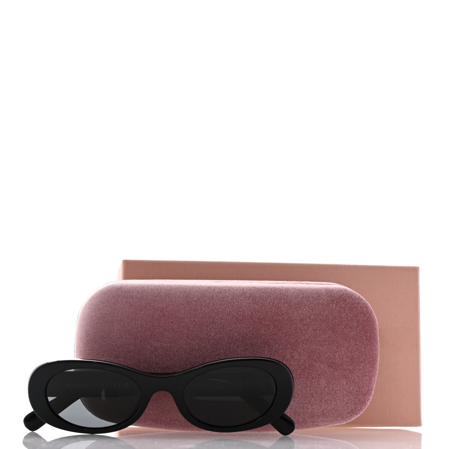 Acetate Oval Sunglasses SMU 06Z Black