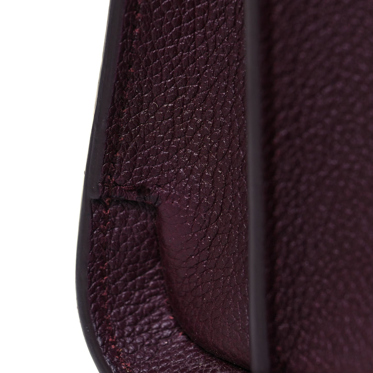Grained Calfskin Small Classic Sac De Jour Bordeaux