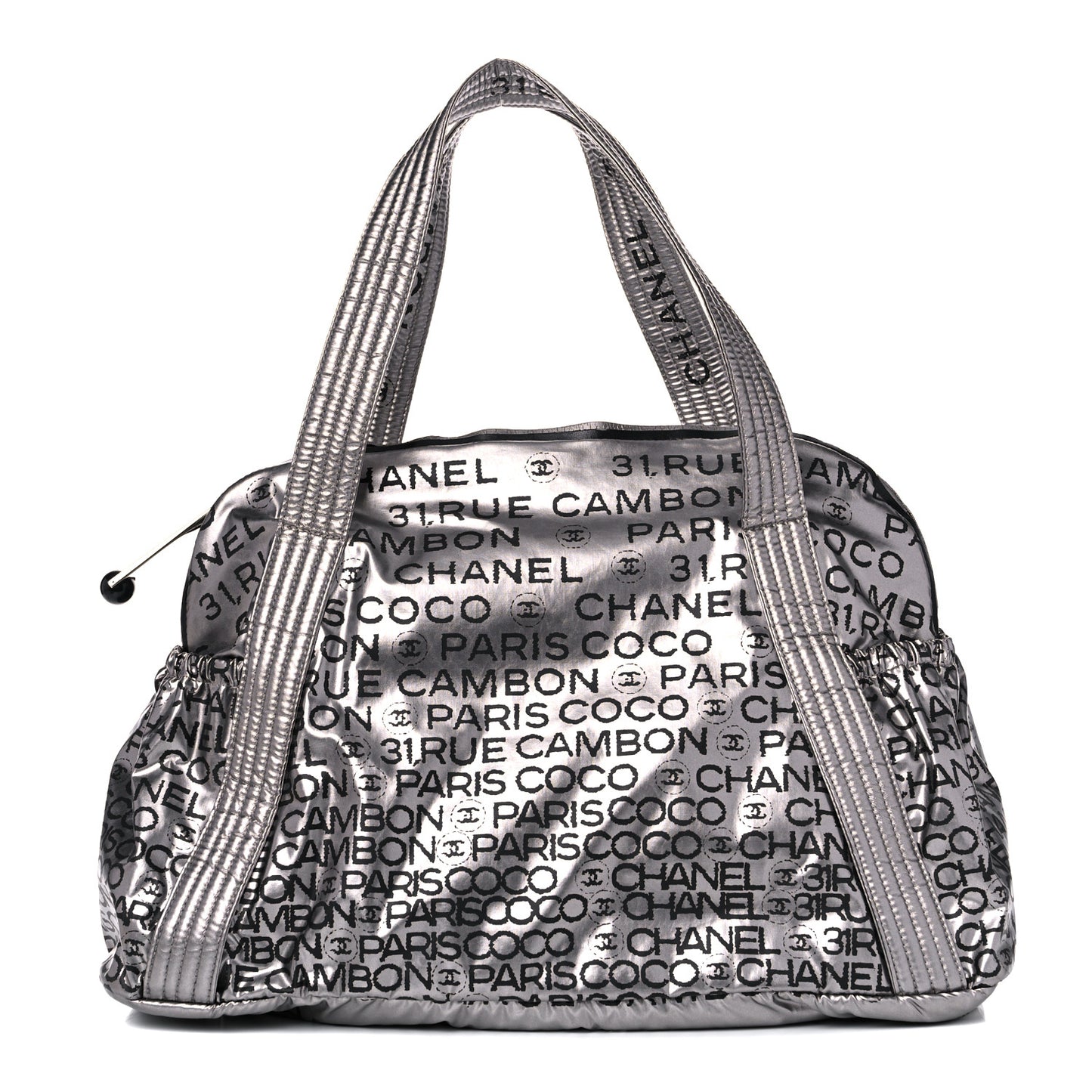 Lacquered Canvas Medium Unlimited Tote Argent Fonce