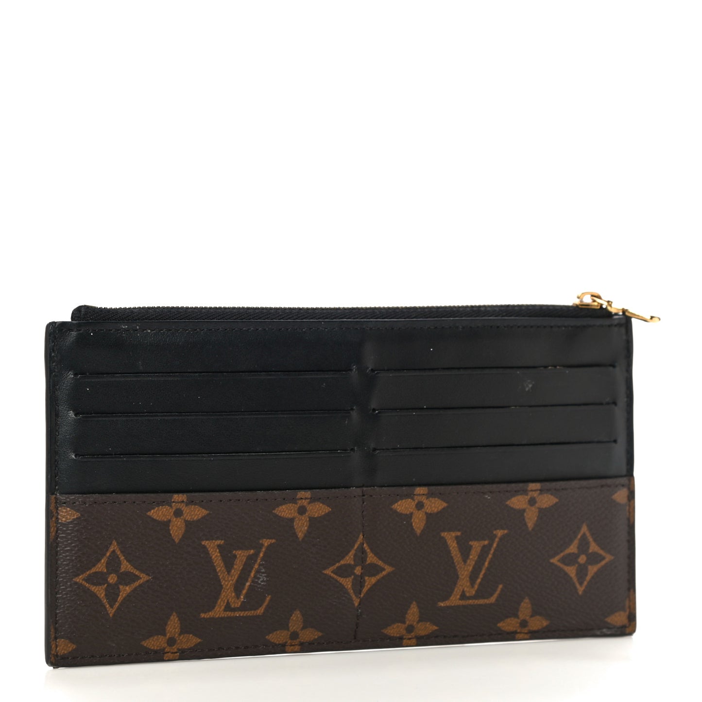 Monogram Slim Purse Black