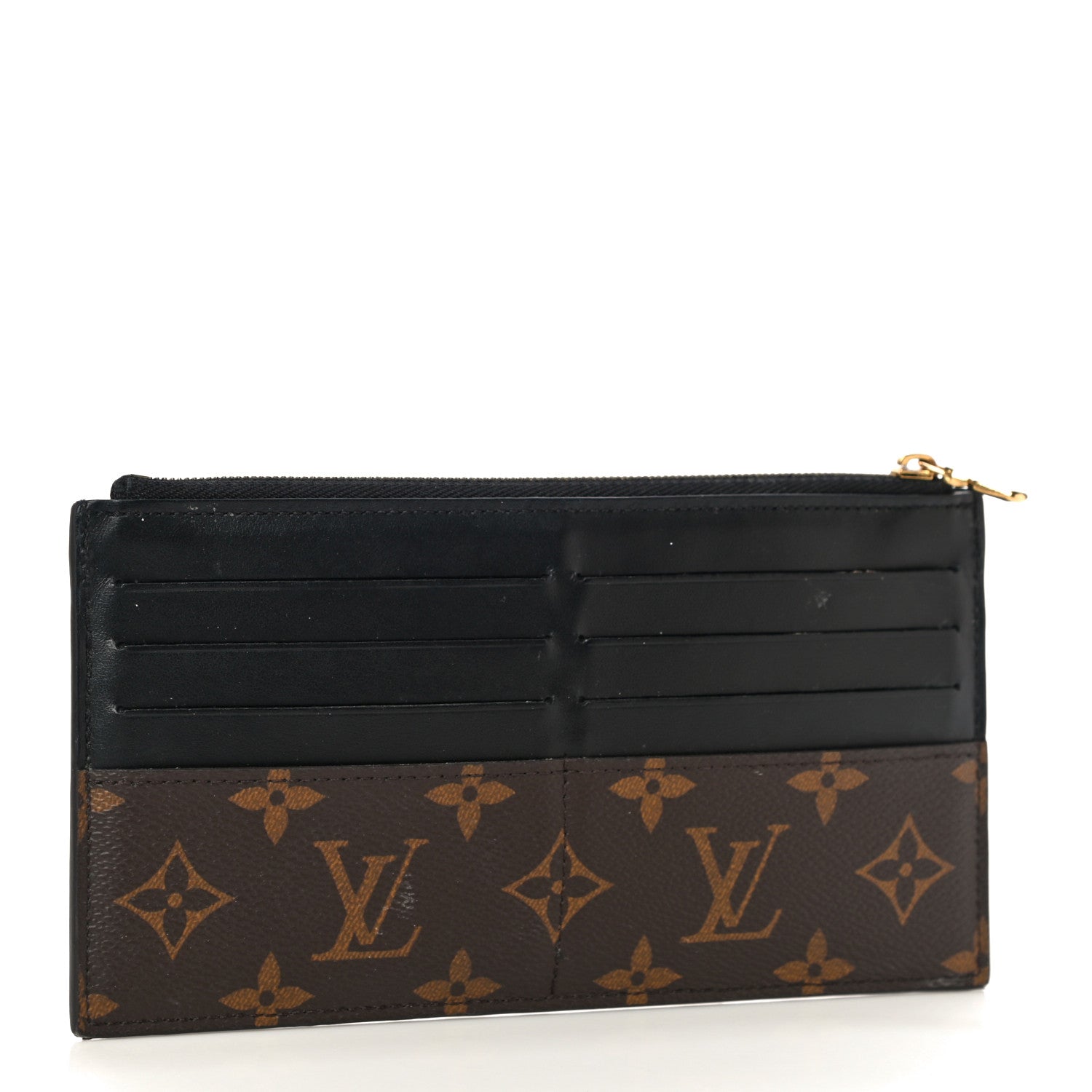Louis Vuitton Monogram Slim Purse Black 3 of 10