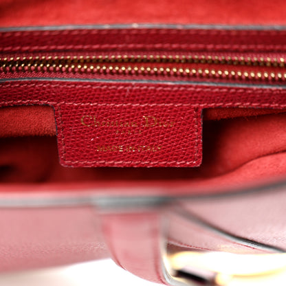 Christian Dior Grained Calfskin Saddle Bag Red 6 of 12