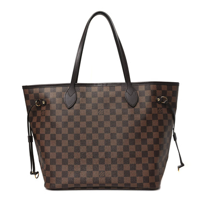 Louis Vuitton Damier Ebene Neo Neverfull MM Rose Ballerine 1 of 11