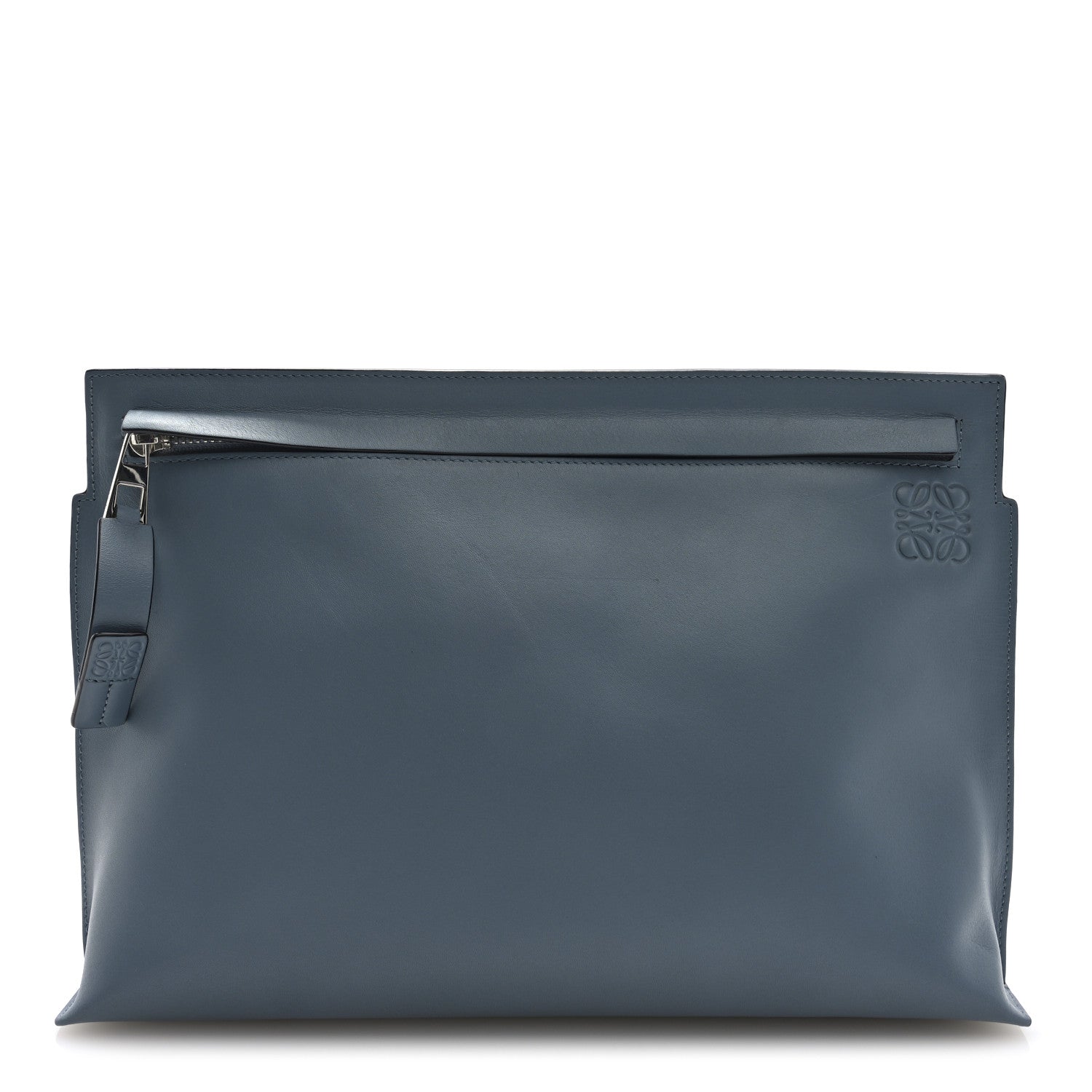 Loewe Calfskin T Pouch Stone Blue 1 of 6
