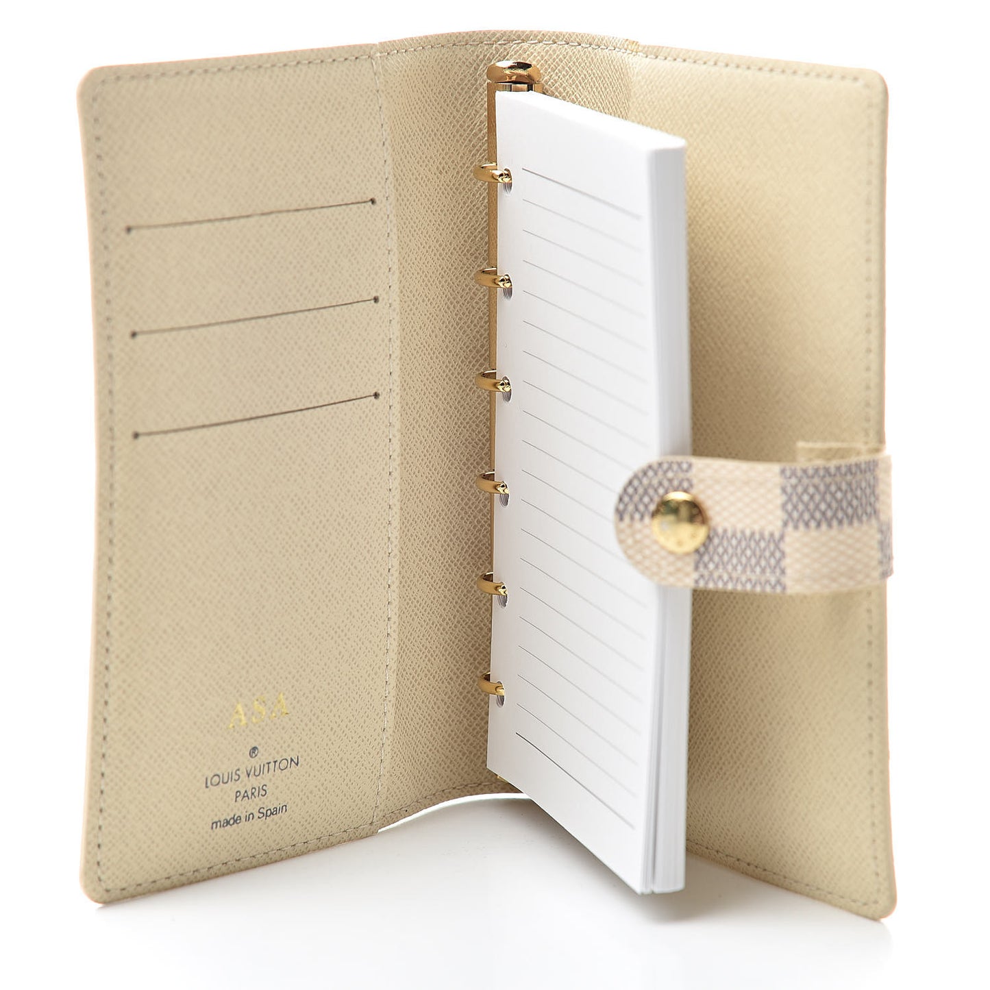Damier Azur Small Ring Agenda Cover