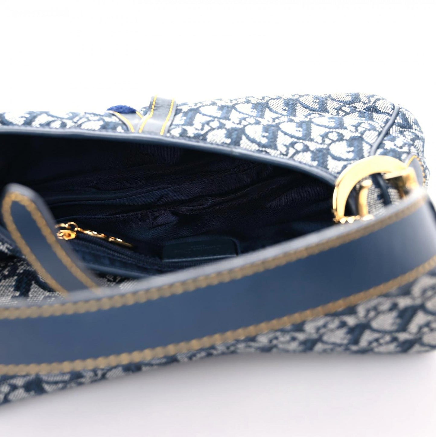 Monogram Saddle Bag Blue