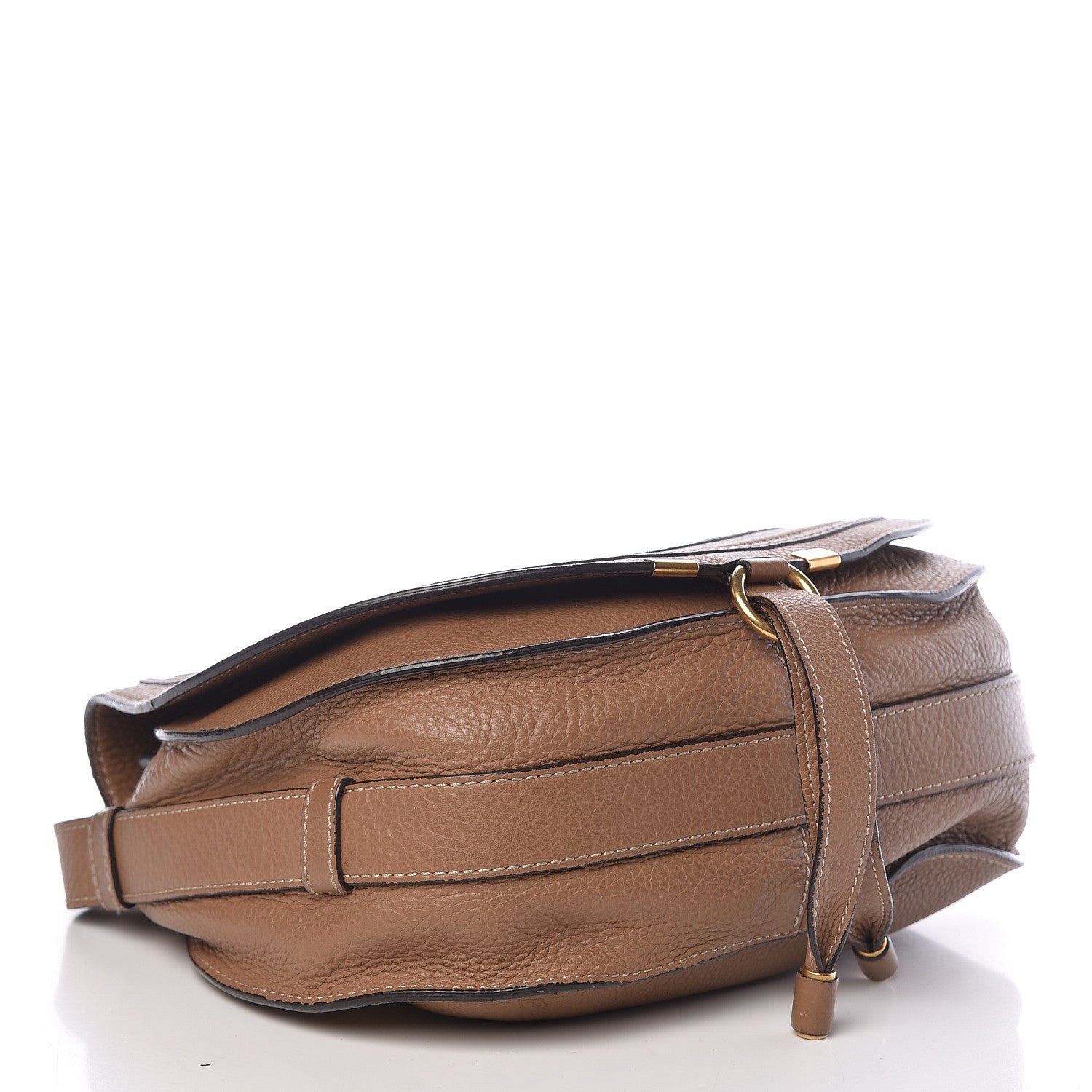 Chloe Calfskin Medium Marcie Round Crossbody Bag Nut 4 of 17