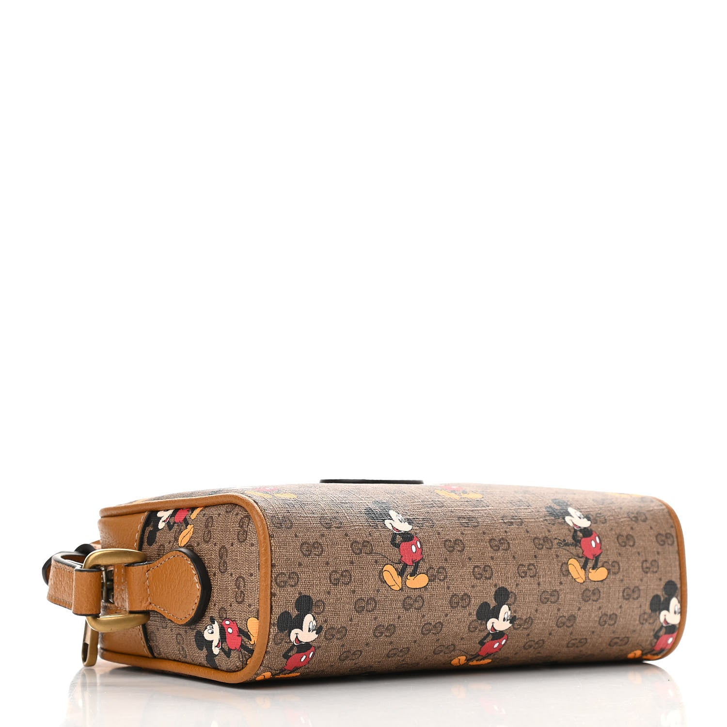 Gucci X DISNEY Mini Vintage GG Supreme Monogram Mickey Mouse Shoulder Bag Beige Vintage Sun Oil 4 of 9