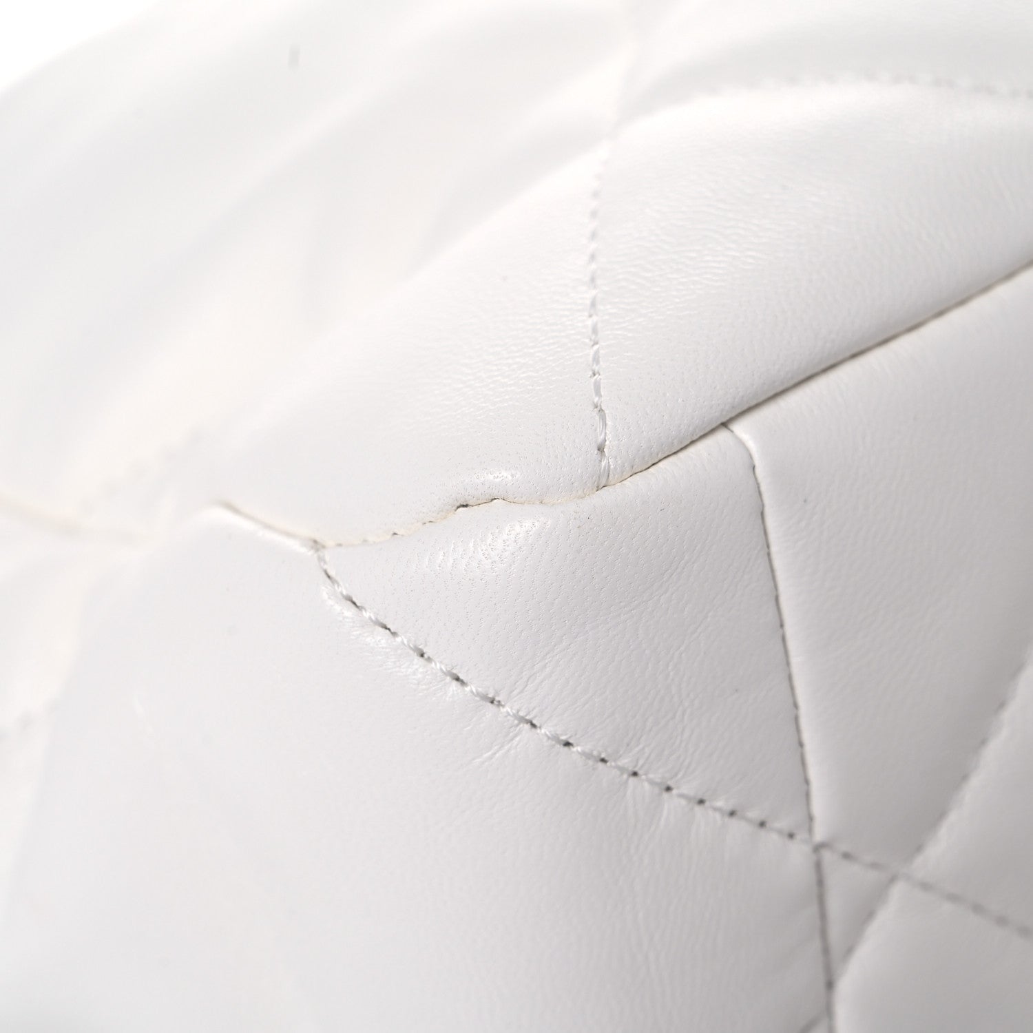 Chanel Lambskin Quilted Large Chanel 19 Flap White 10 of 12