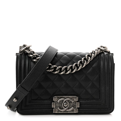 Chanel Caviar Quilted Small Boy Flap Black 1 of 13