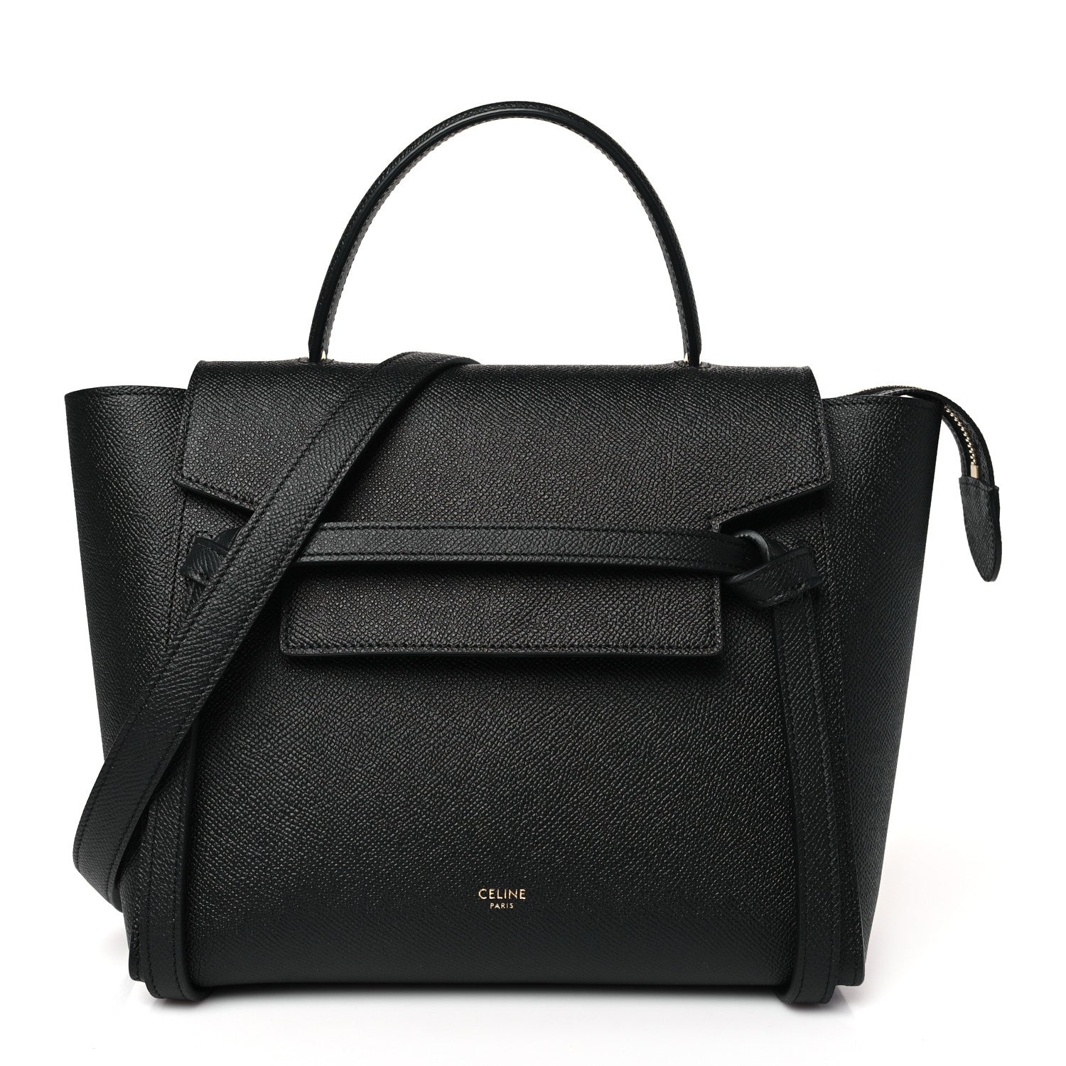 Celine Grained Calfskin Micro Belt Bag Black 1 of 9