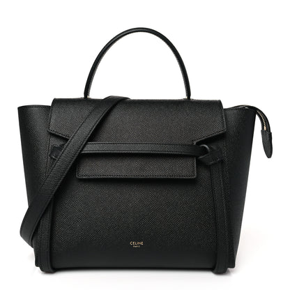 Celine Grained Calfskin Micro Belt Bag Black 1 of 9