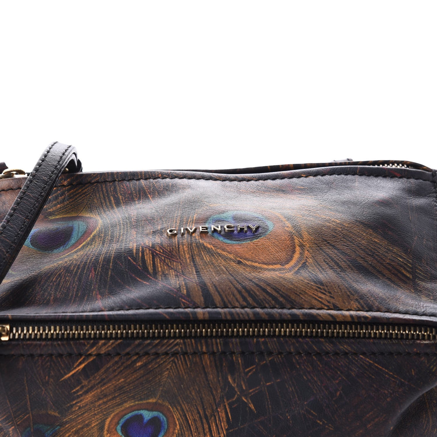 Givenchy Calfskin Peacock Print Mini Pandora Multicolor 10 of 10