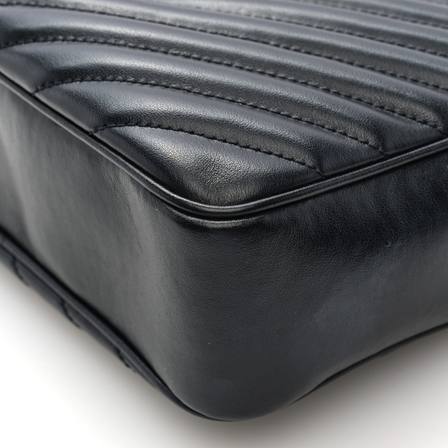 Calfskin Matelasse Monogram Lou Camera Bag Black