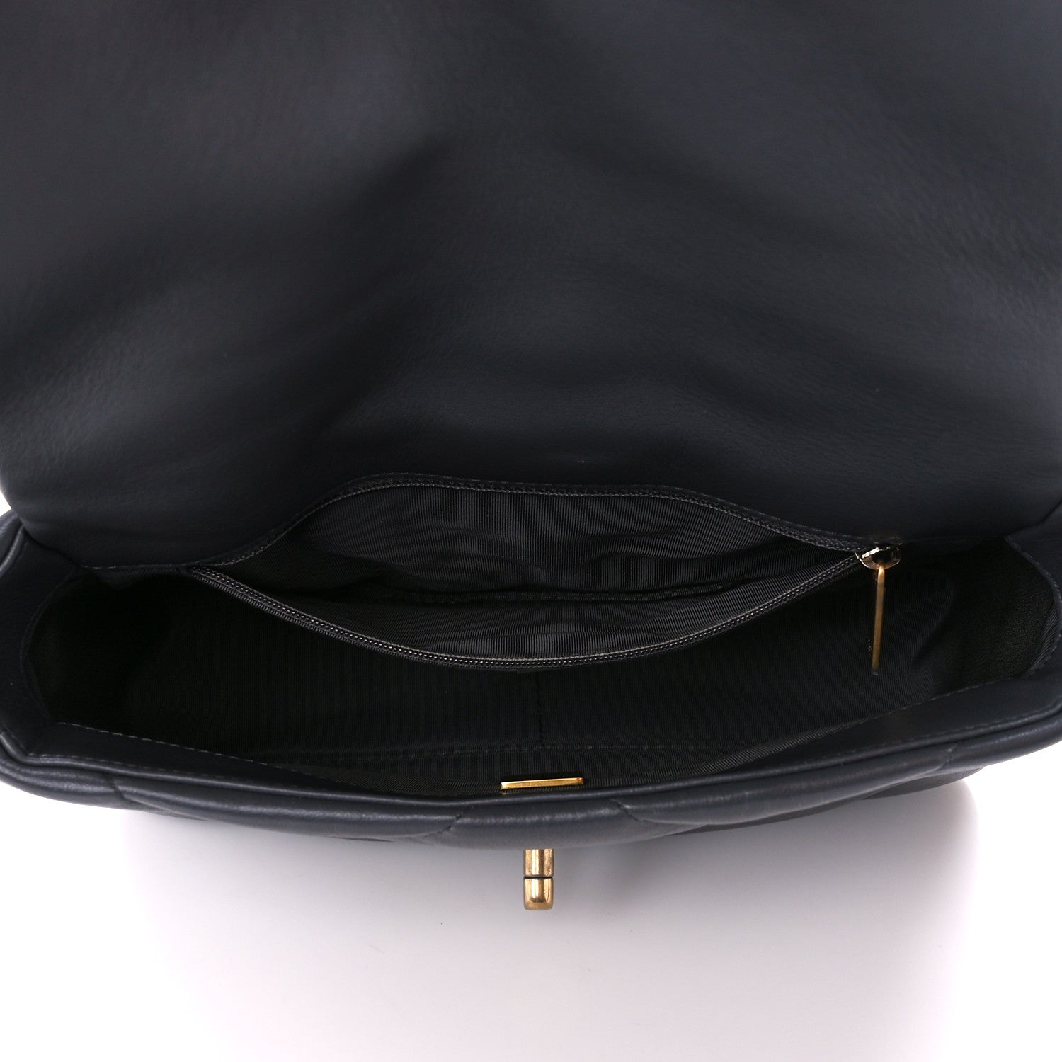 Chanel Lambskin Quilted Medium Chanel 19 Flap Dark Grey 5 of 10