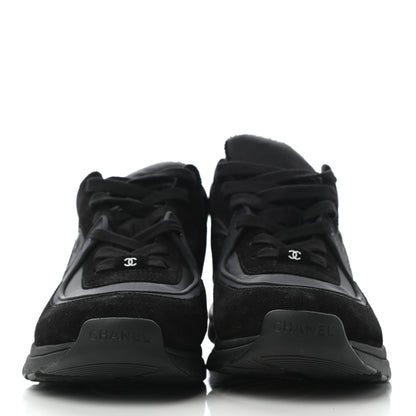 Chanel Kid Suede Calfskin Mens Sneakers 41 Black 4 of 8