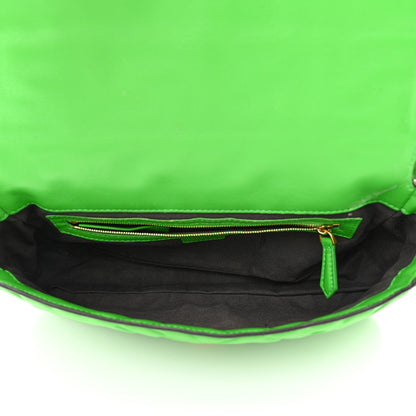 Fendi Nappa FF 1974 Embossed Baguette Tomatillo 5 of 16