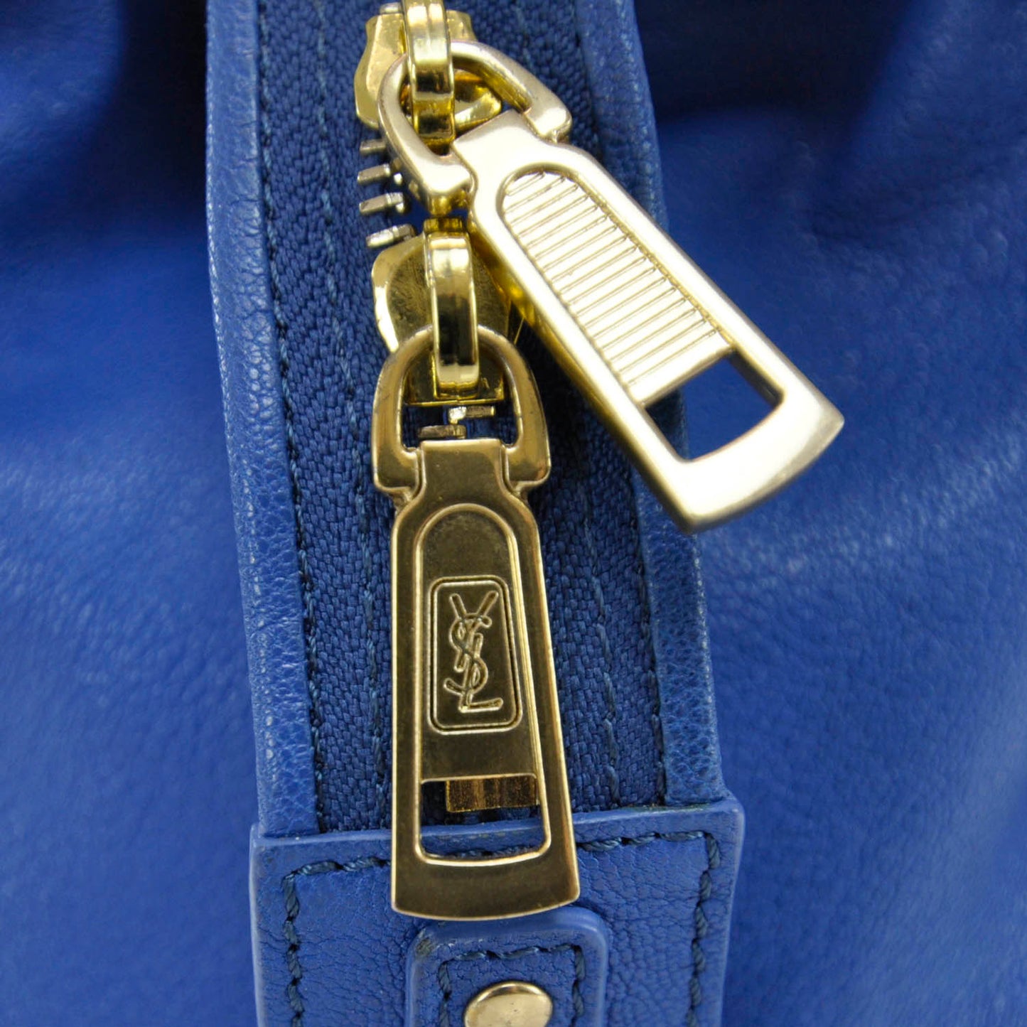Leather Large Cabas Chyc Blue