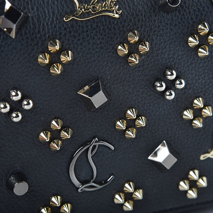Christian Louboutin Grained Calfskin Spikes Loubinthesky Paloma Wallet On Chain Black Multimetal 9 of 10