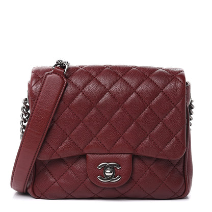 Chanel Caviar Quilted Small Rock In Rome Flap Burgundy 1 of 10