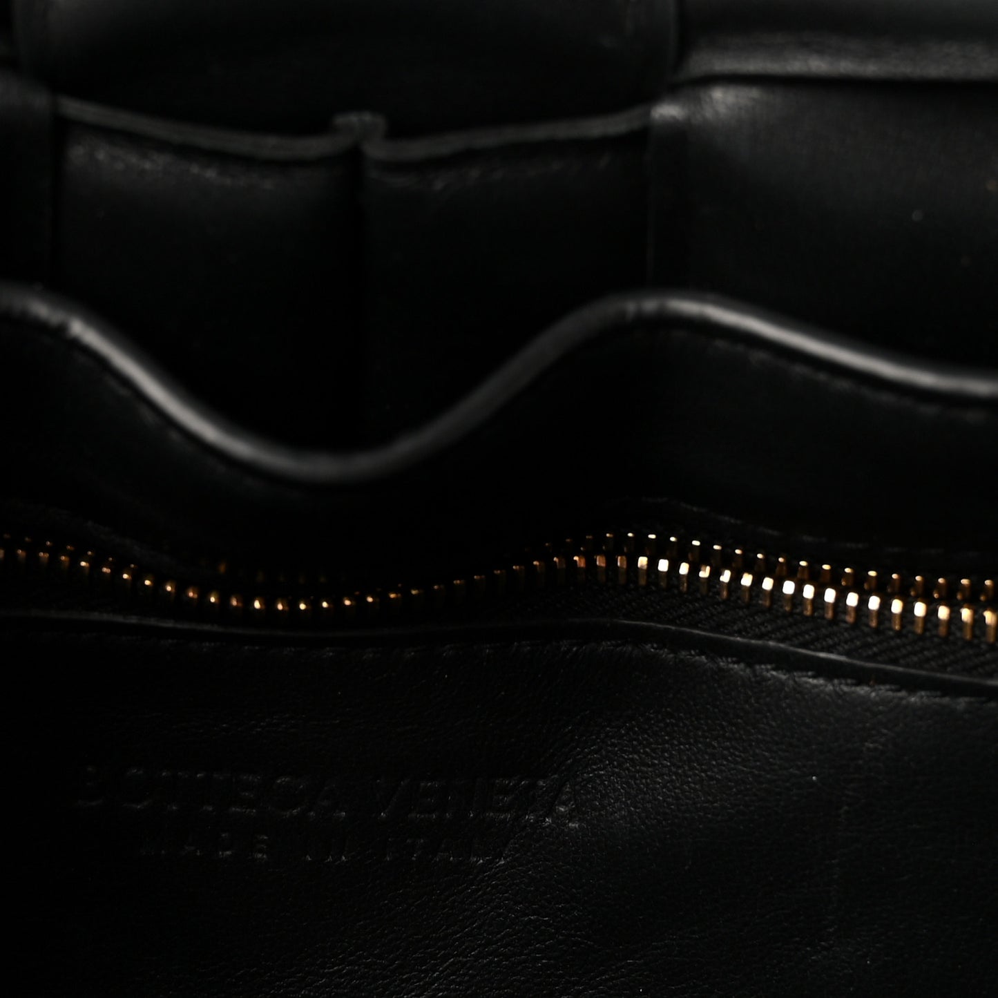 Lambskin Maxi Intreccio Padded Chain Cassette Crossbody Bag Black