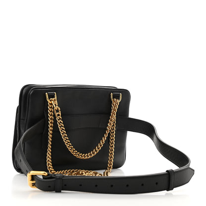 Fendi Nappa FF 1974 Diagonal Embossed Upside Down Belt Bag Black 3 of 11