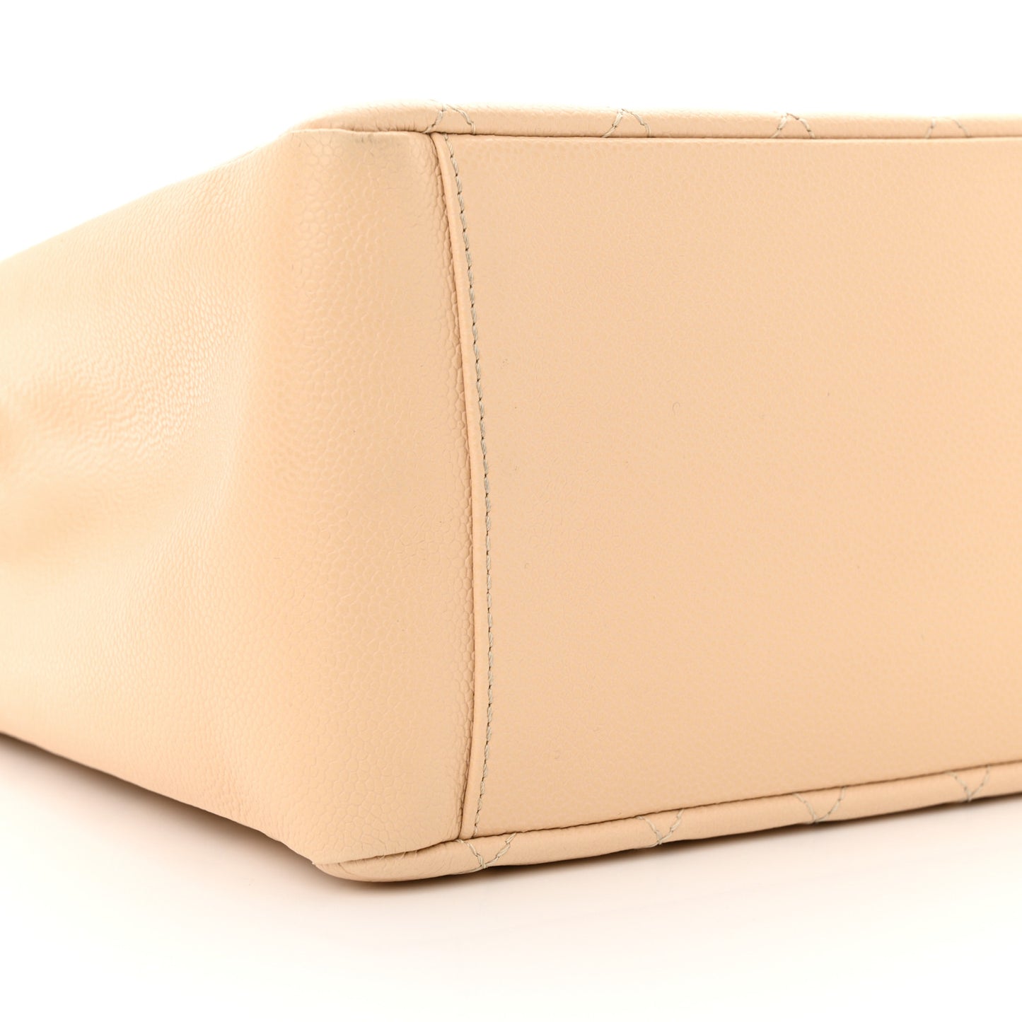 Caviar Quilted Grand Shopping Tote GST Beige