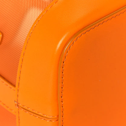 Fendi Mesh Vitello King F is Fendi Logo Embroidered Mini Mon Tresor Bucket Bag Aranciata Clementime 7 of 10