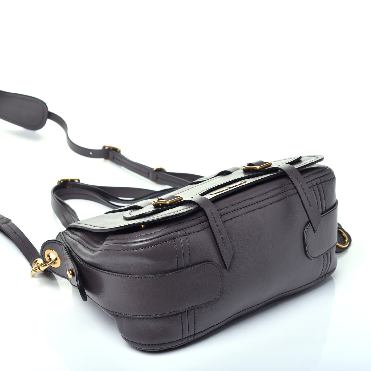 Miu Miu Grace Lux Shoulder Bag Fumo 5 of 10