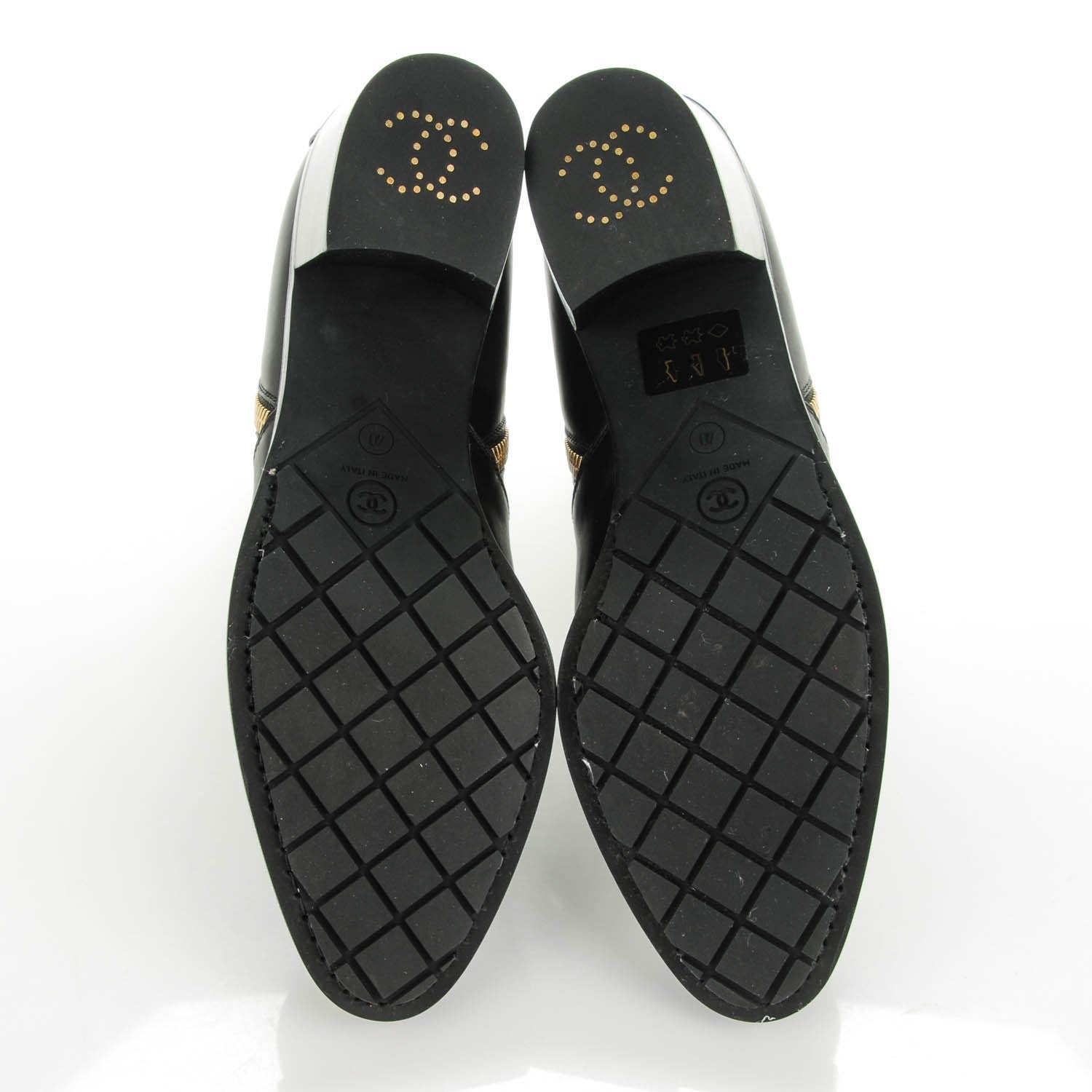 Chanel Calfskin Double Zip Short Boots 40 Black 6 of 11